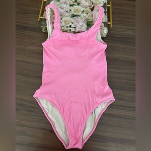 Girly Women’s Pink One Piece Swimsuit